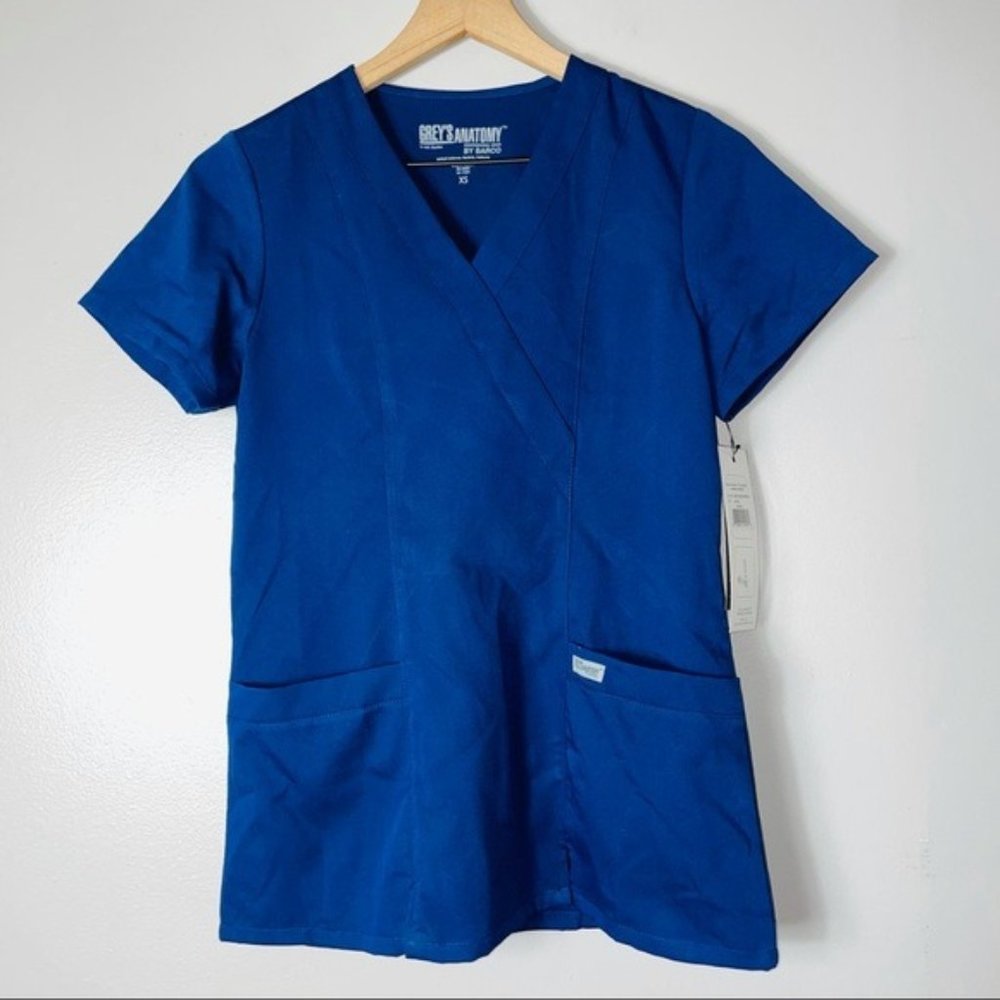 Grey’s Anatomy Navy Blue Scrub Top